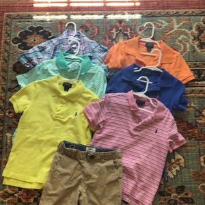 Boys Size 5 👕 Summer Collared Shirts Bundle